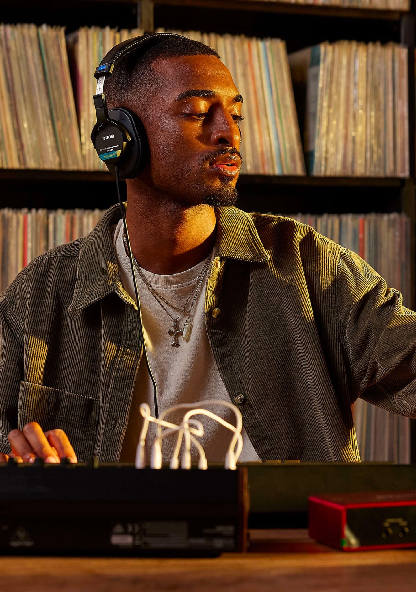 Person composing music